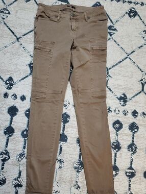 Prana Mid Rise Dark Khaki Utility Pants